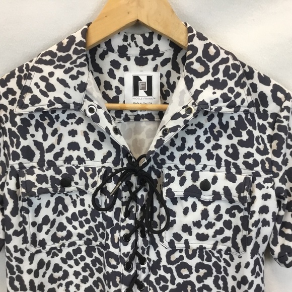 Nicole Frank Sandy Safari Top Leopard Print - Picture 3 of 10